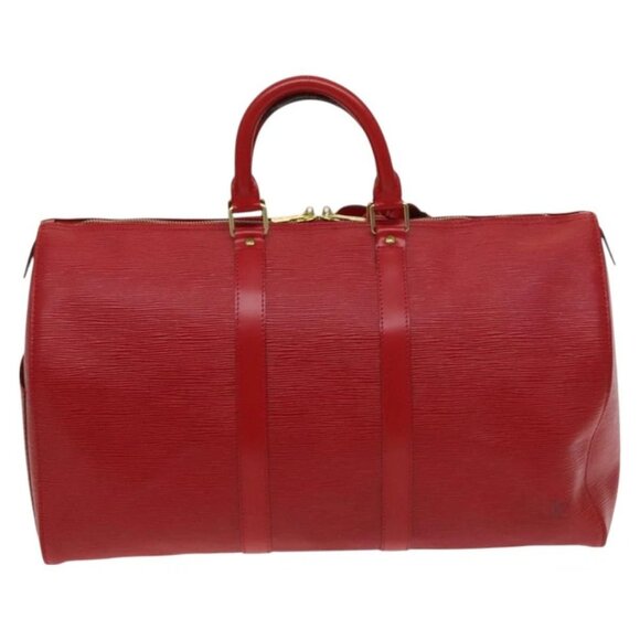 LOUIS VUITTON Epi Keepall 45 Boston Bag Red - Picture 2 of 16